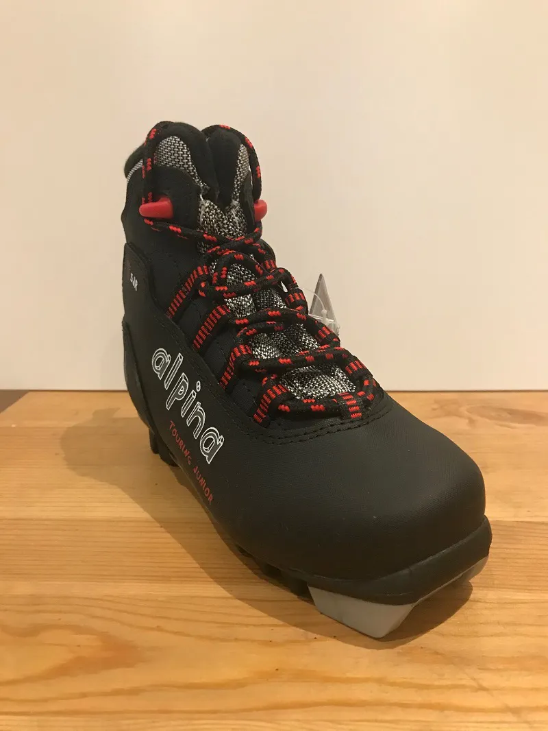 Alpina Kids T5 Junior Cross Country NNN Ski Boots Black/Silver-1
